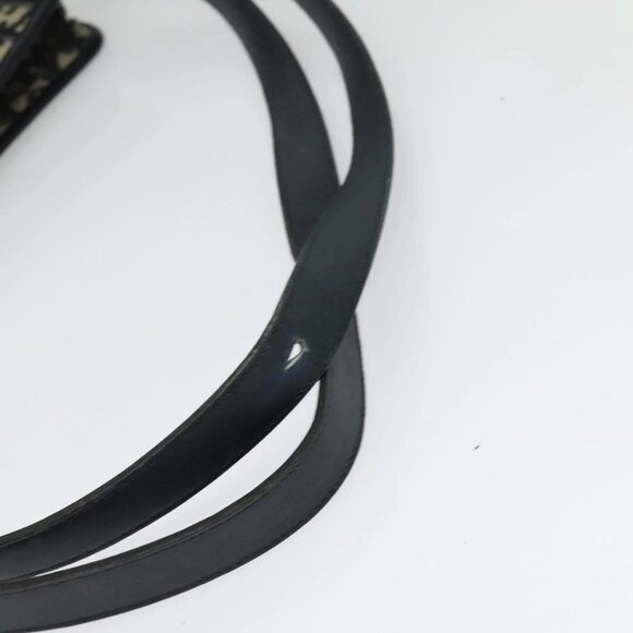 Christian Dior Trotter Canvas Shoulder Bag Navy Gold Auth ep10451 - Picture 8 of 16